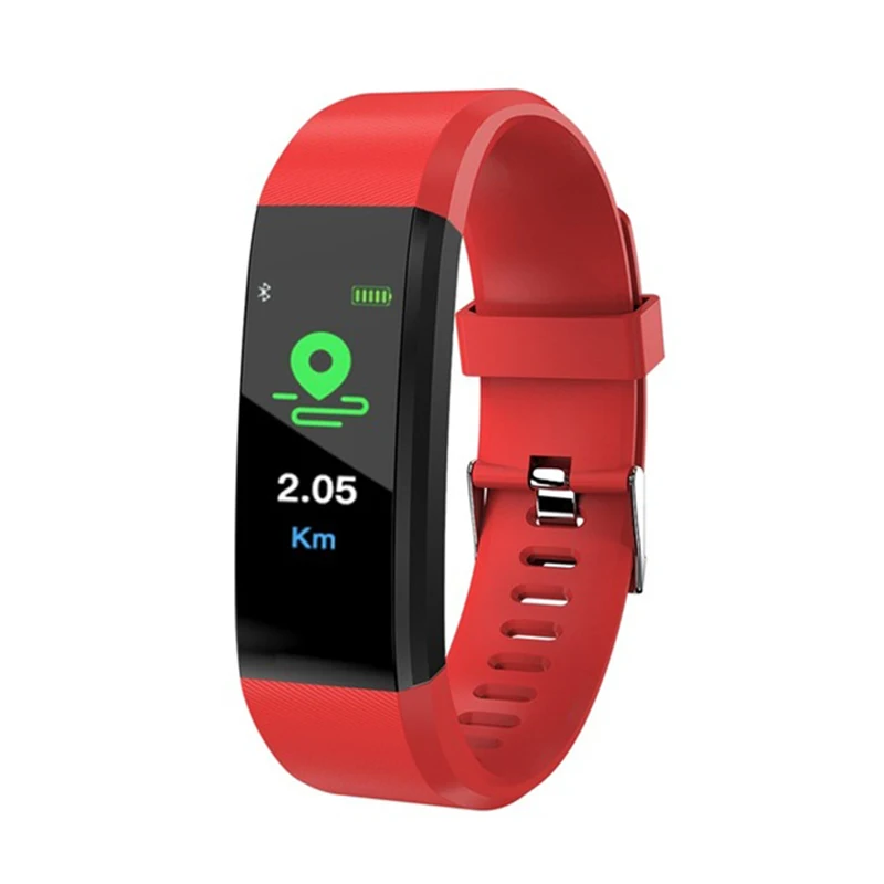 Смарт-браслет 115plus фитнес-трекер счетчик шагов Smartband анти-потеря напоминание о