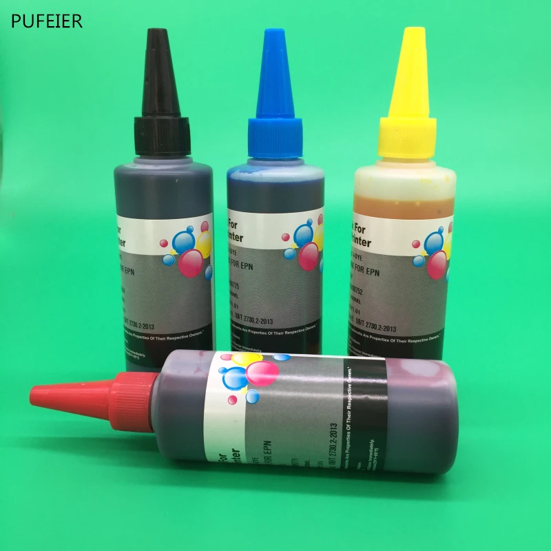 4 бутылочки x 100 мл 92N T0921N T0924N чернила на основе красителя для Epson Stylus T26 T27 TX117 TX119 TX106