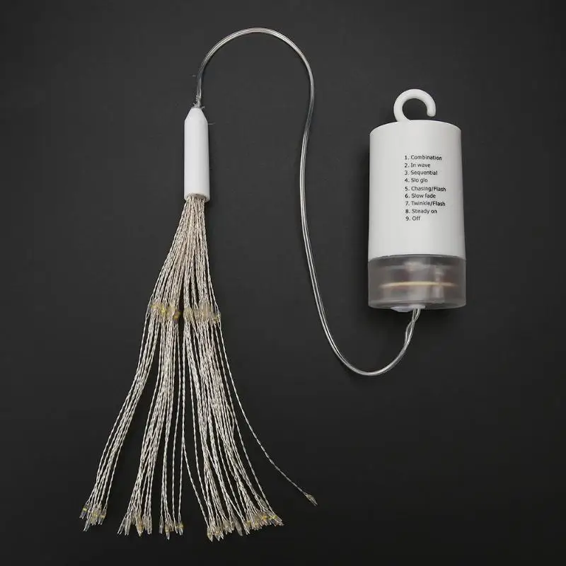 100LED сказочная гирлянда 8 режимов на батарейках с дистанционным управлением