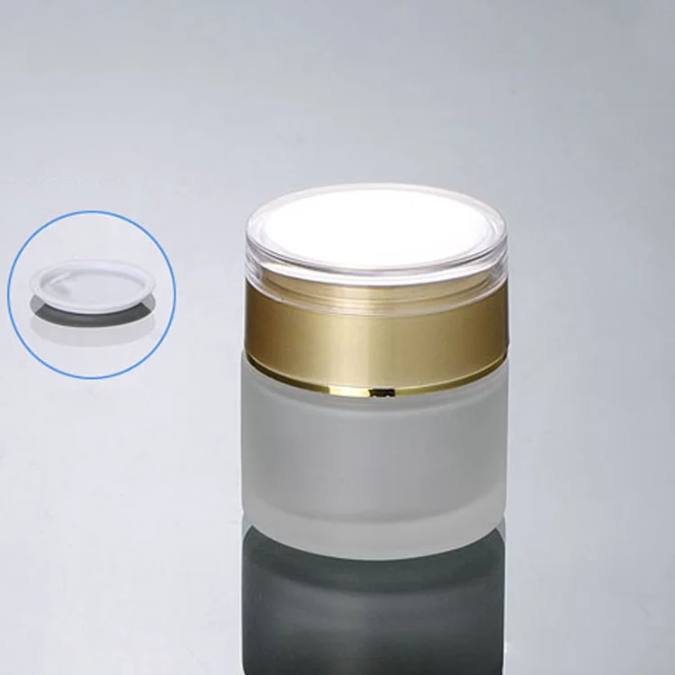 100 шт. 50 г пустая бутылка для основы макияжа Акриловая банка крема с крышкой