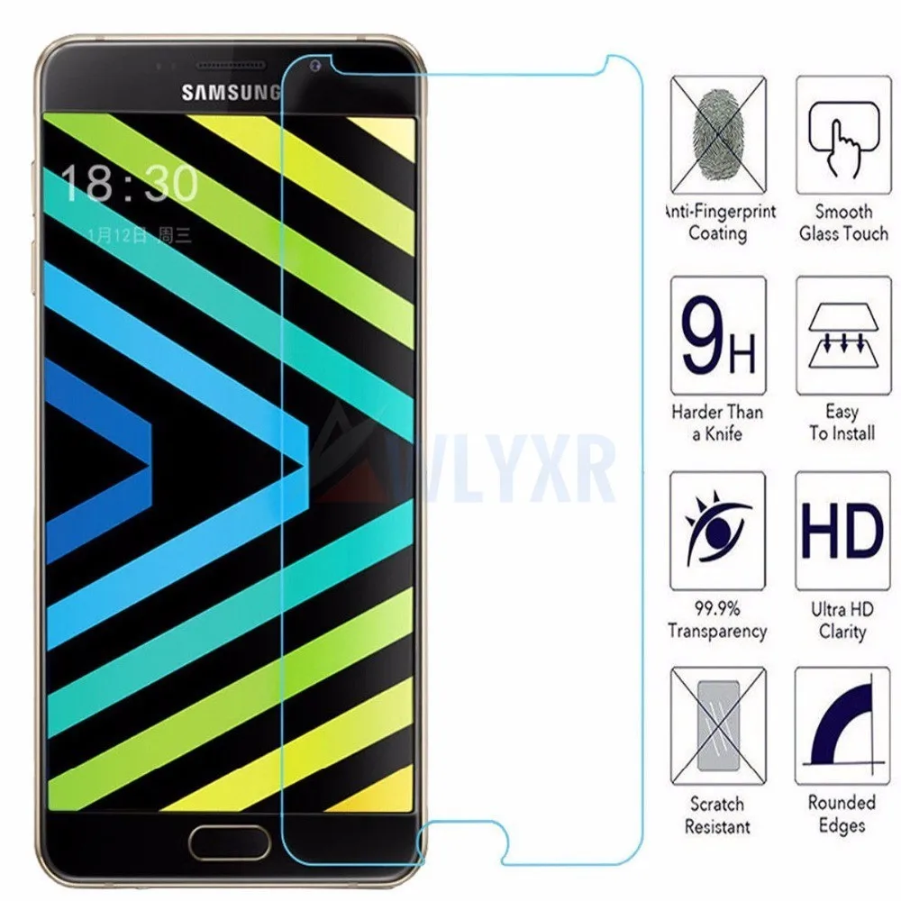 HD 0 22 мм 2.5D Закаленное стекло для Samsung Galaxy J3 J5 J7 2017 2018 J4 J6 Plus Prime защита экрана