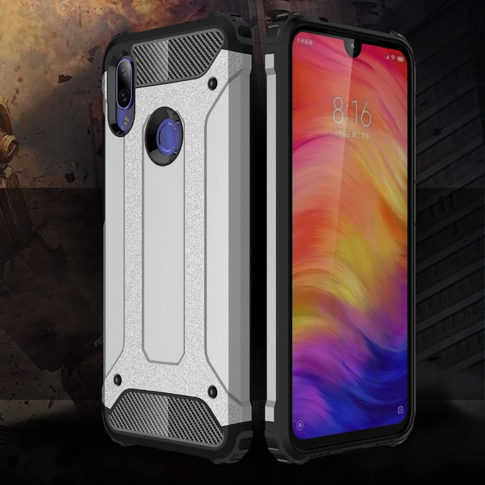 Чехол для телефона Xiaomi Redmi Note 7 полное покрытие армированный жесткий