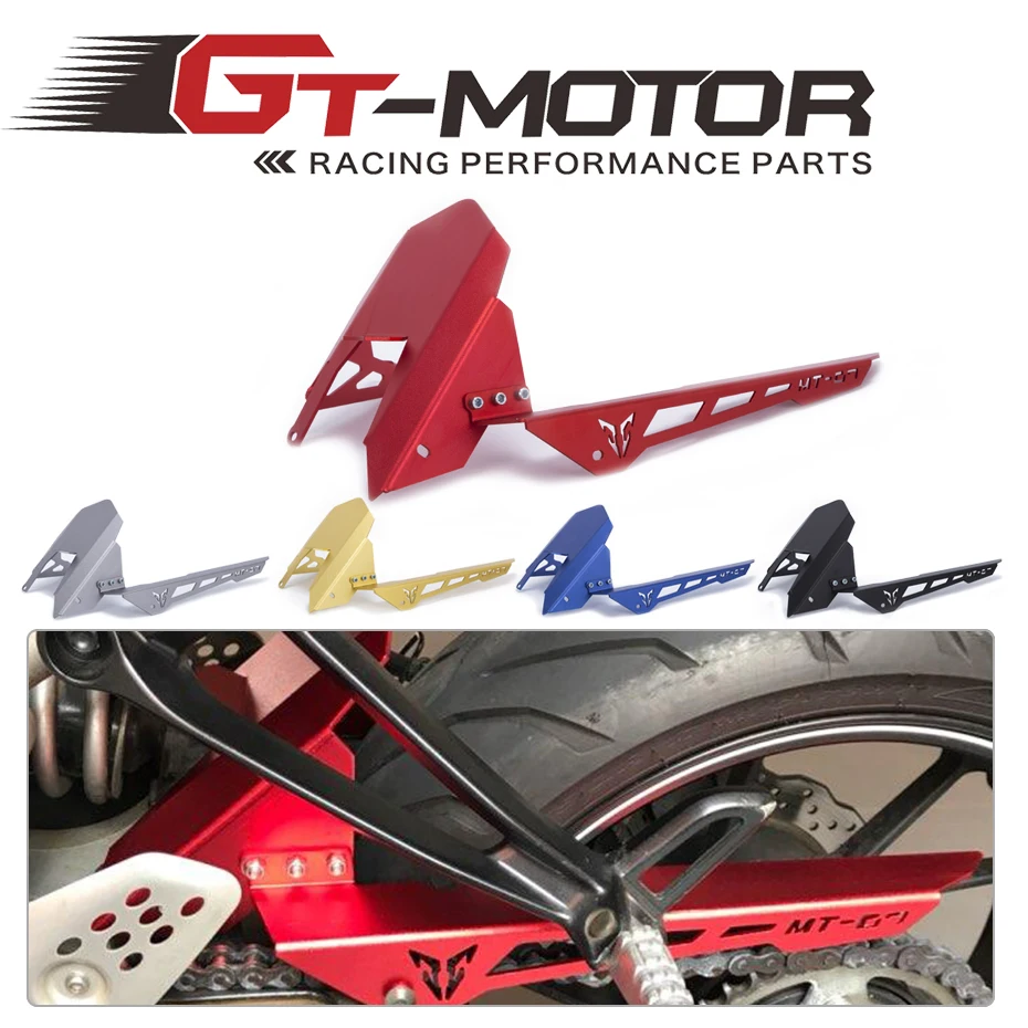 GT мотор для Yamaha MT07 MT 07 2013 2017 FZ07 2015 2016 CNC алюминиевые задние шины Hugger Fender Крыло цепь