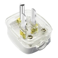 us american 3 pins ac electrical power rewireable plug male w wire socket outlet adaptor adapter extension cord cable connector