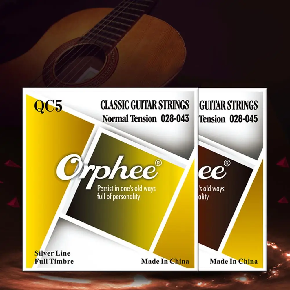 Orphee 6 шт./компл./комплект струн для классической гитары прозрачный нейлоновый