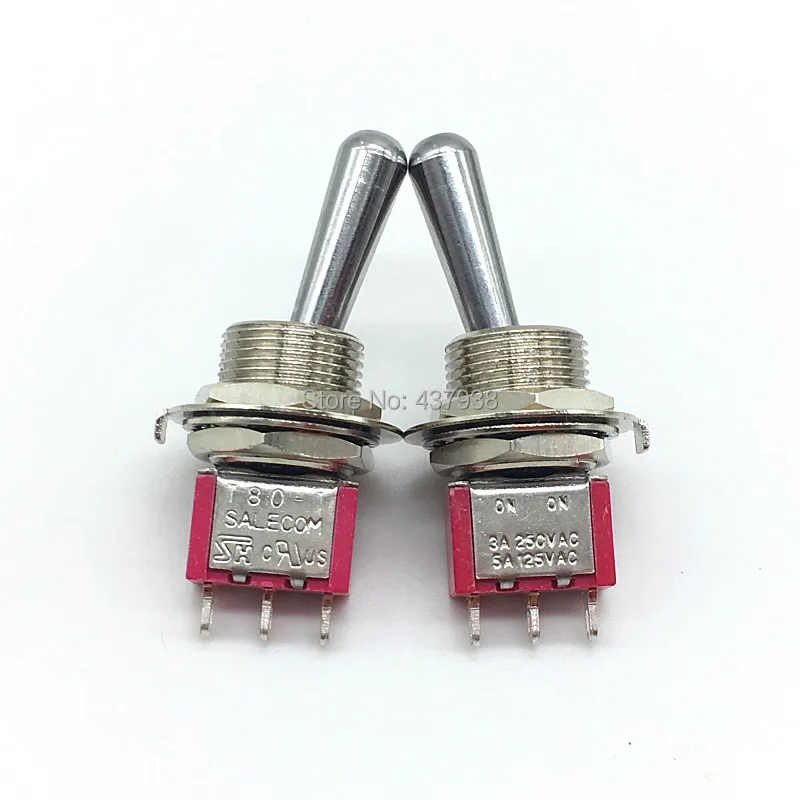 1 шт. SH T8013-Z1 12 мм ON-ON SPDT 3Pin 2 поддержание позиции Мини тумблер большая длинная ручка