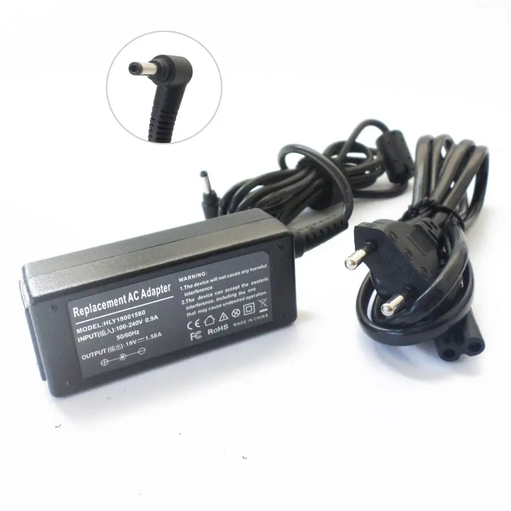 Зарядное устройство для ноутбука AC адаптер HP 19V 1.58A 30W Mini 1108TU 1109TU 1110LA 1110NR 1110TU 1120LA