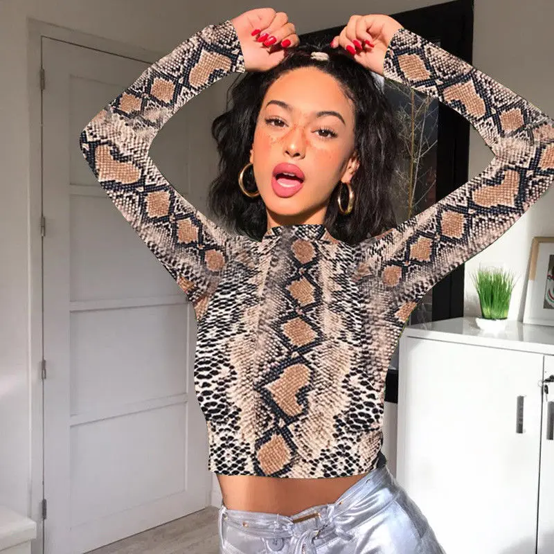 Новинка женская модная повседневная Просвечивающая футболка с высоким