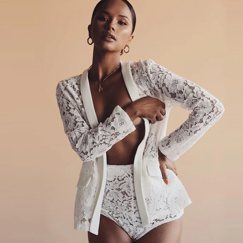 2018 открытые пикантные Женские топы и блузки с длинными рукавами кружевная