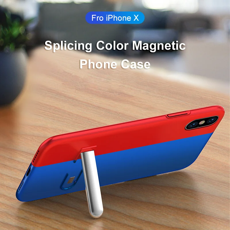чехол на айфон 7 Адсорбционный магнитный для iPhone XS MAX XR 6S X Холодный металлический