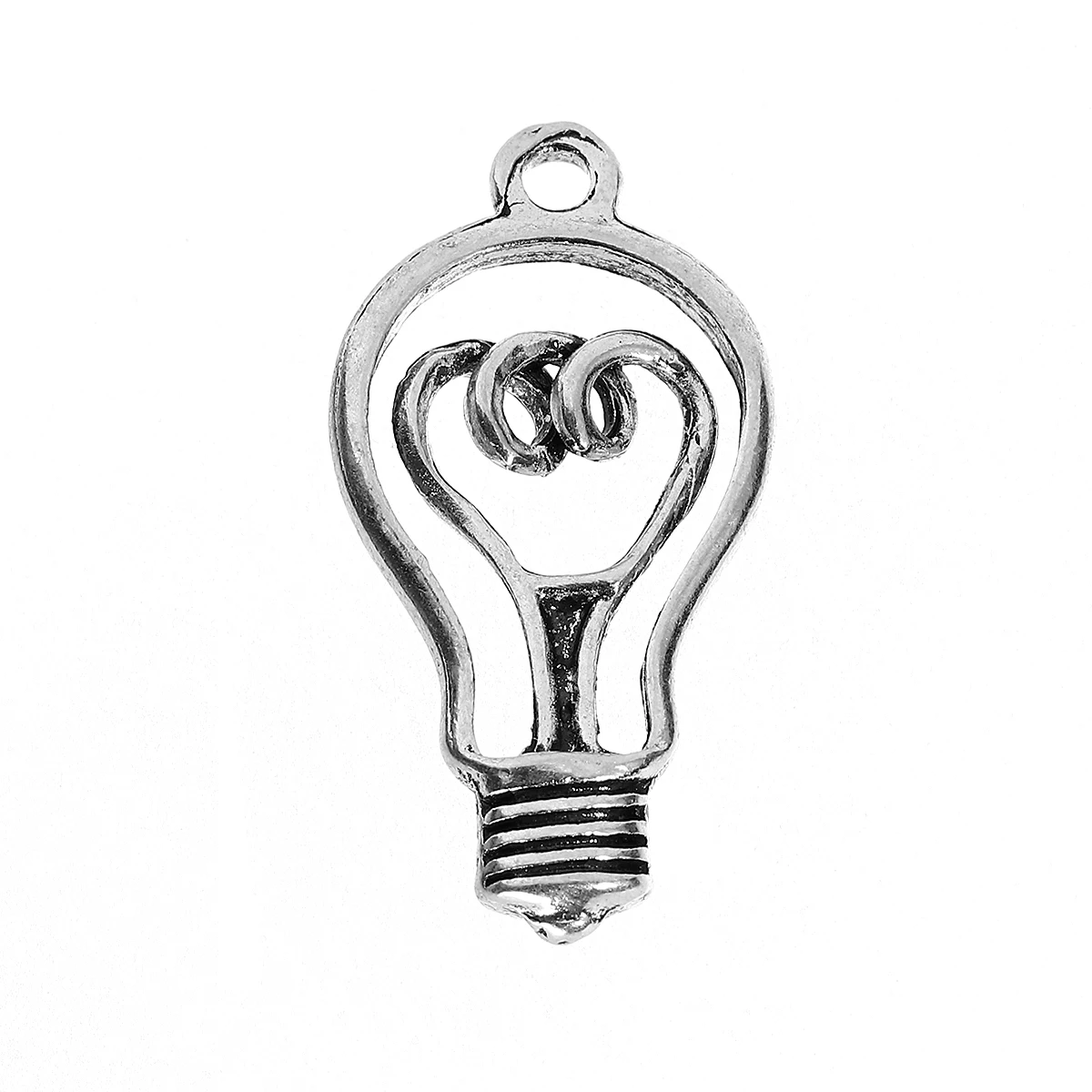 

DoreenBeads 20 Серебряный цветной светильник шармы Подвески 32x17 мм (B15141) yiwu