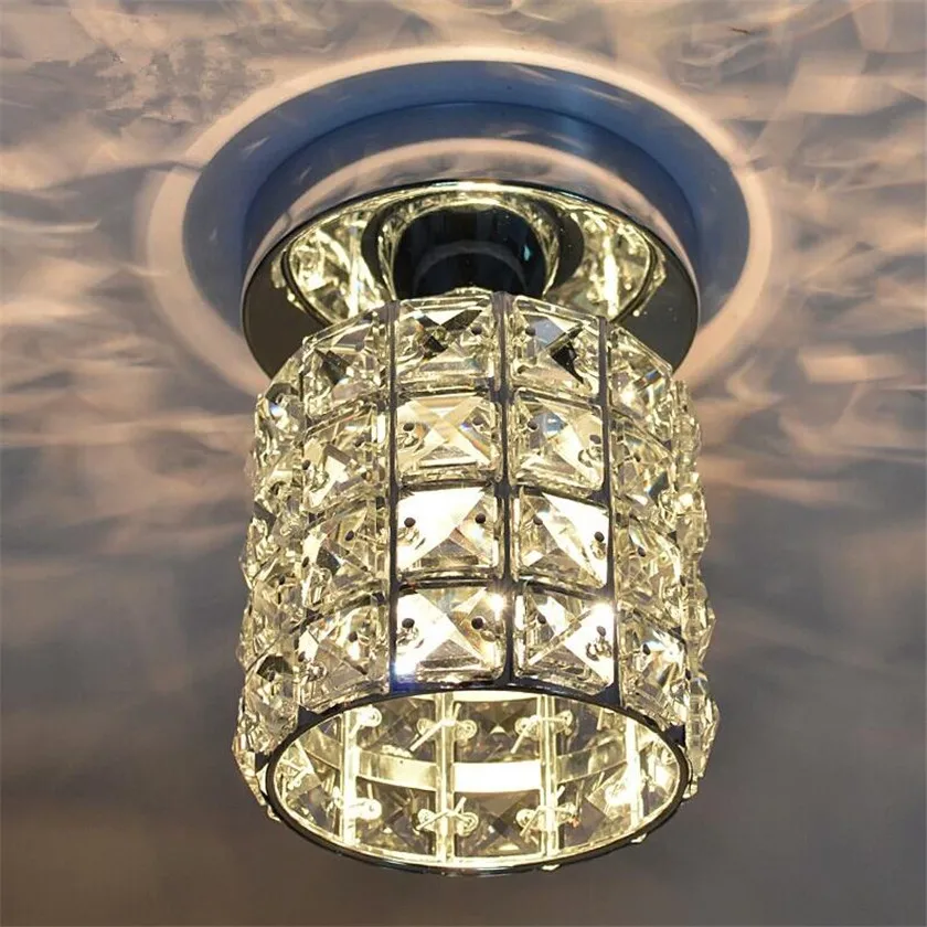 Светодиодный потолочный светильник Luminaria teto с золотым кристаллом для входной