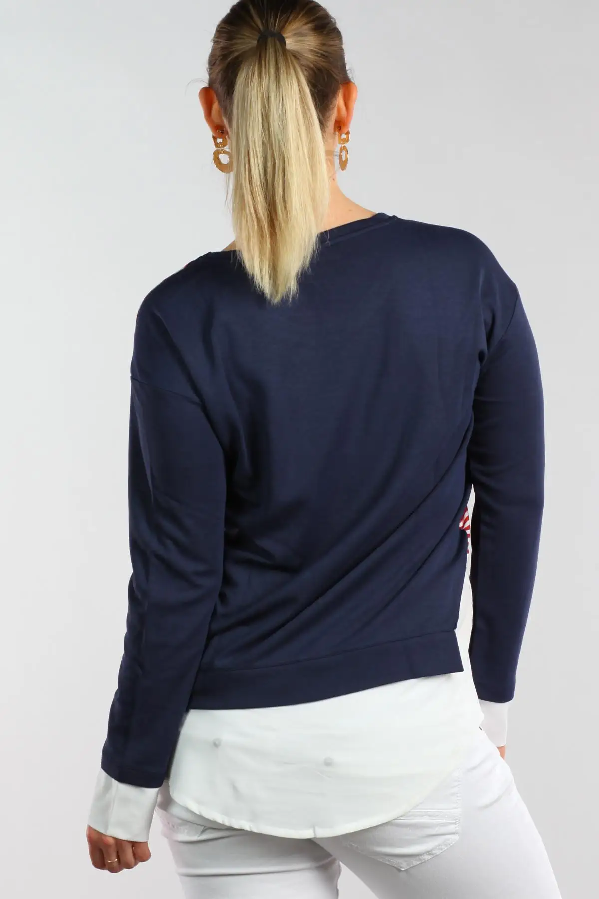 Sans Textile Женская темно-синяя рубашка Looking Tunik 65N9804 |