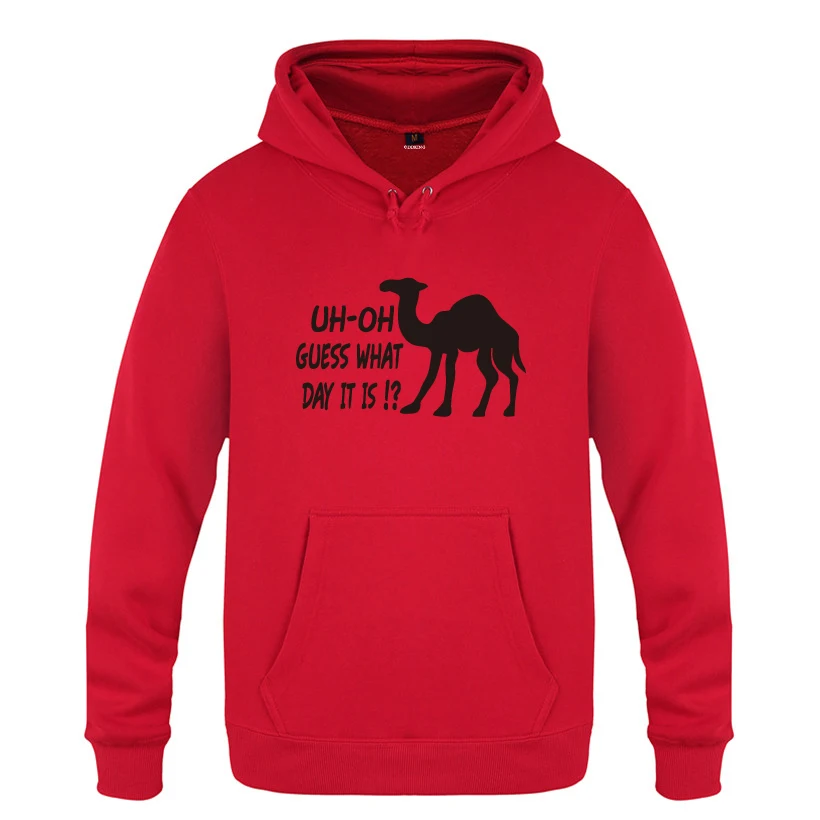 UH Oh догадаться какой день это Camel Hump дневные толстовки мужские 2018 пуловер свитшот