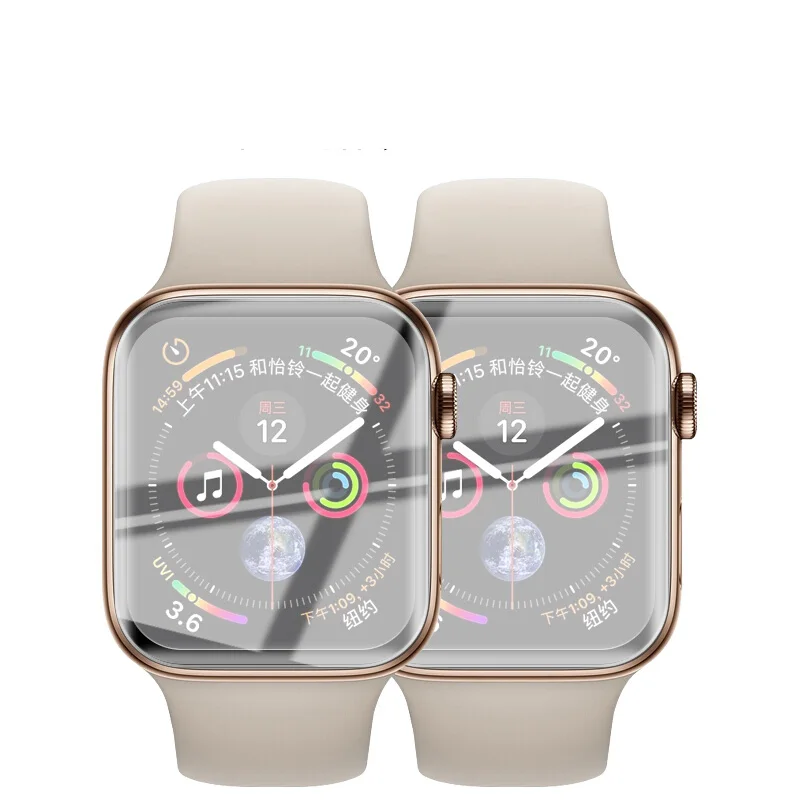 EXUNTON 3D полное покрытие закаленное Стекло для наручных часов Apple Watch Series 4/3/2/1 Экран