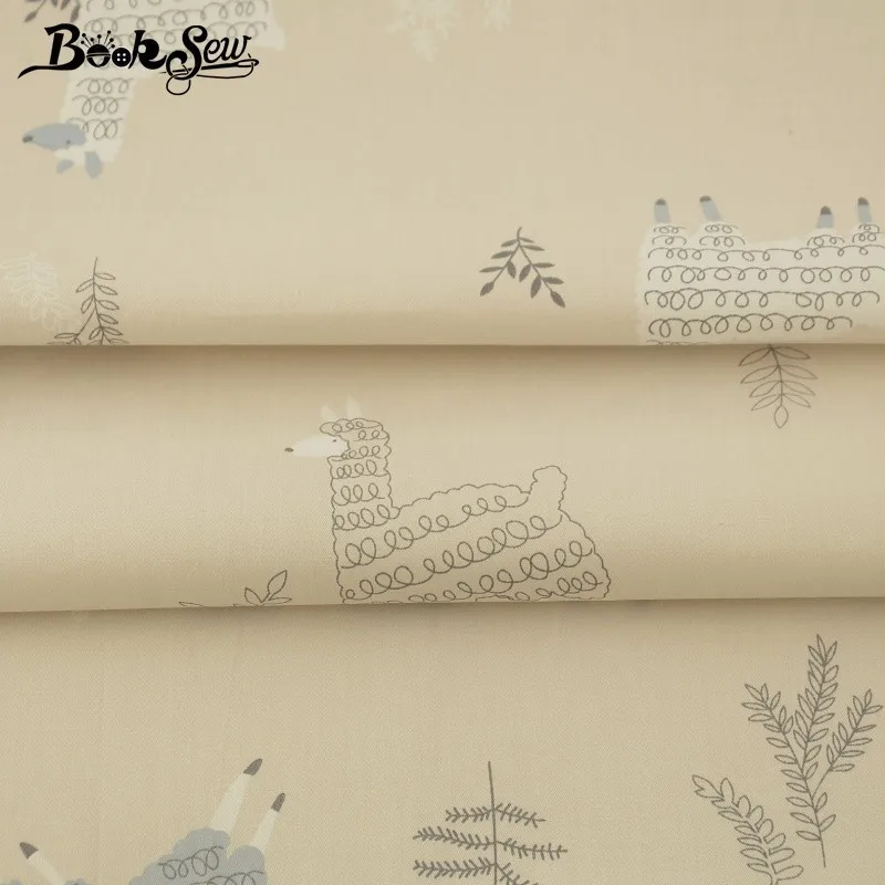 Booksew мультяшный дизайн овечки текстиль 100% хлопок саржевая ткань краситель
