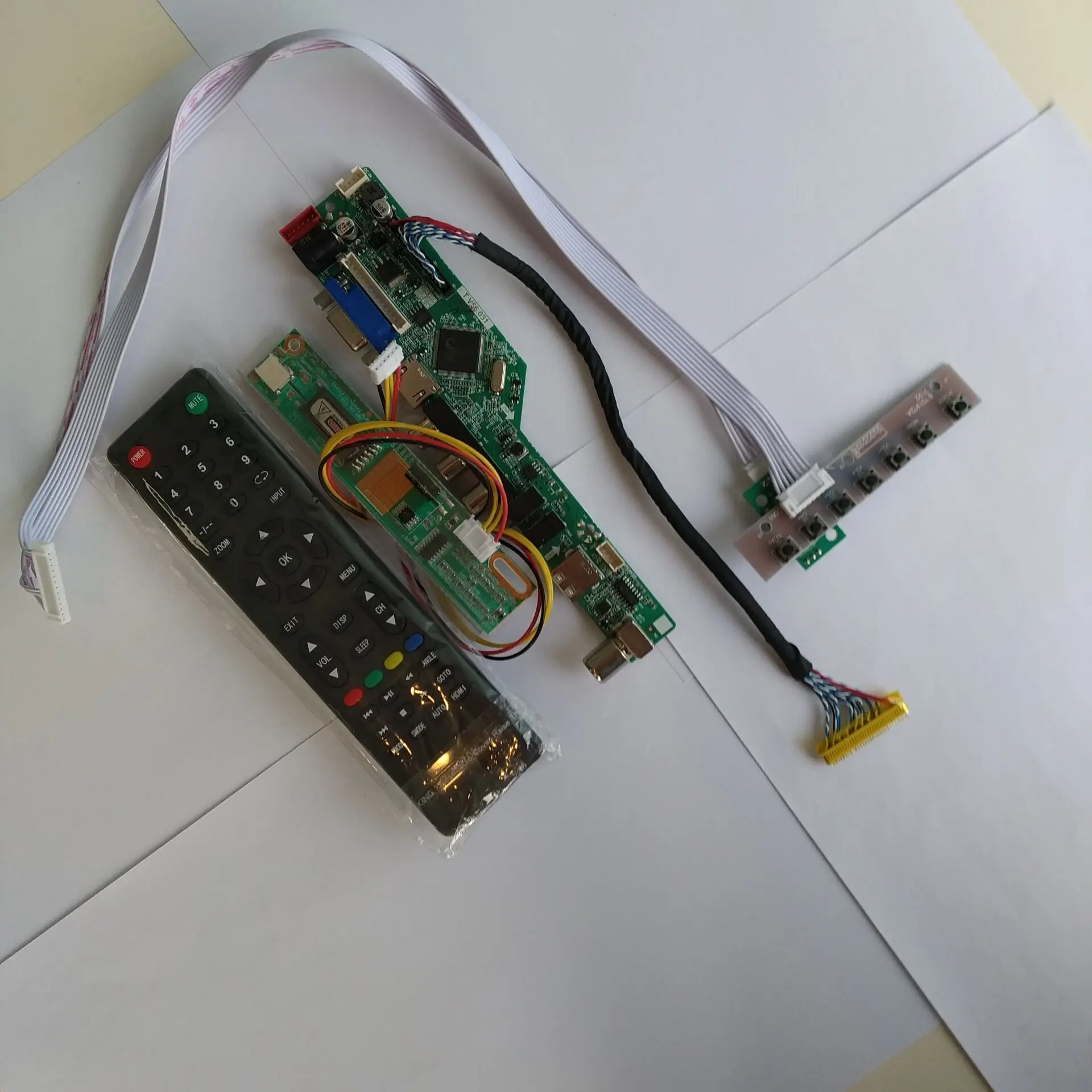 ТВ HDMI TV56 AV VGA USB LCD LED драйвер контроллер плата комплект карты DIY для LP154WX4 (TL) (C5)/TLC6