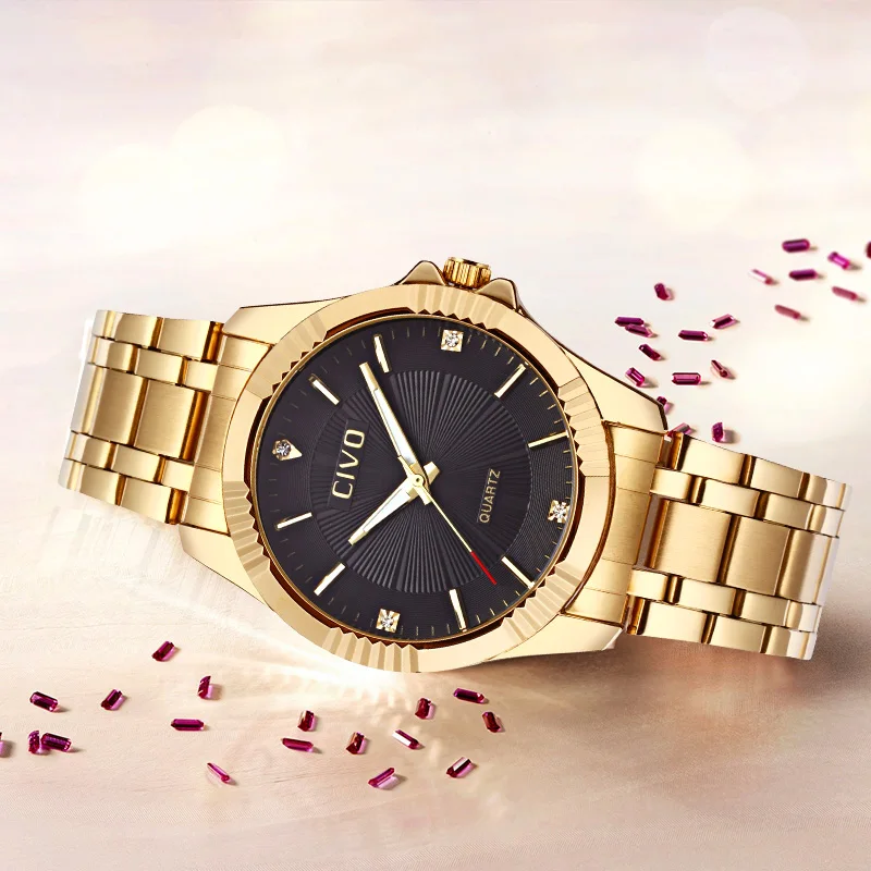 

CIVO Mens Watches Luxury Waterproof Quartz Wrist Watch Simple Design Analogue Watches Clock Relogio Masculino Virga horlogo