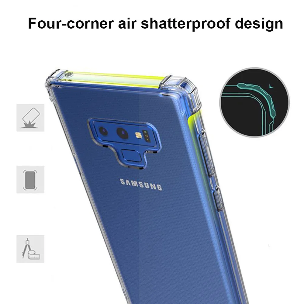 JONSNOW Case for Samsung Galaxy A7 2018 A750 A5 A6 A8 A9 Star Lite Airbag Anti fall Mobile Shell Cover Note 9 Plus |