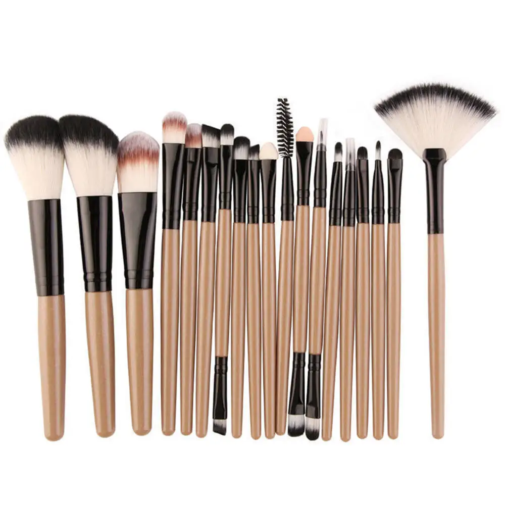Pro 18pcs/set Makeup Brushes Powder Foundation Eyeshadow Eyeliner Make up Brush Set Soft Synthetic Hair Cosmetic Tool | Красота и