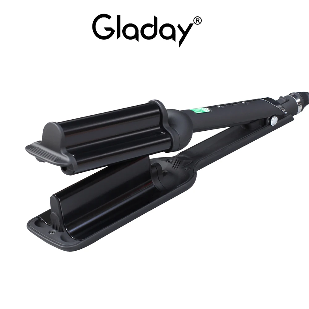 Профессиональные щипцы для завивки волос Gladay керамические бигуди с тремя