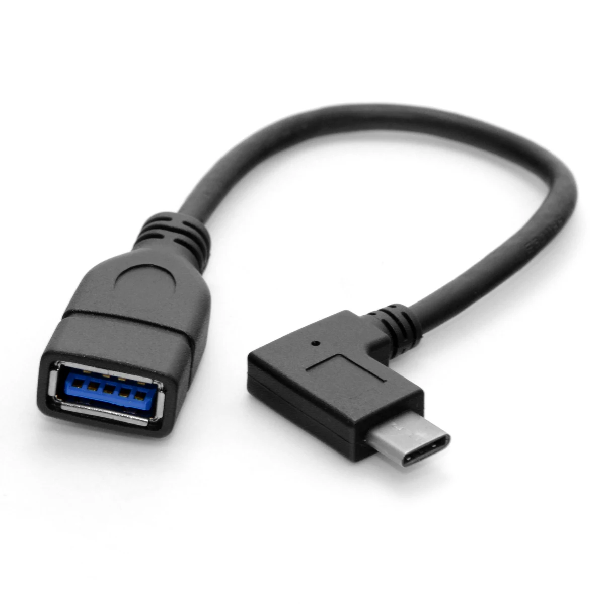 Jimier 90 градусов правый угловой USB C 3 1 Type папа к женскому OTG кабель для передачи