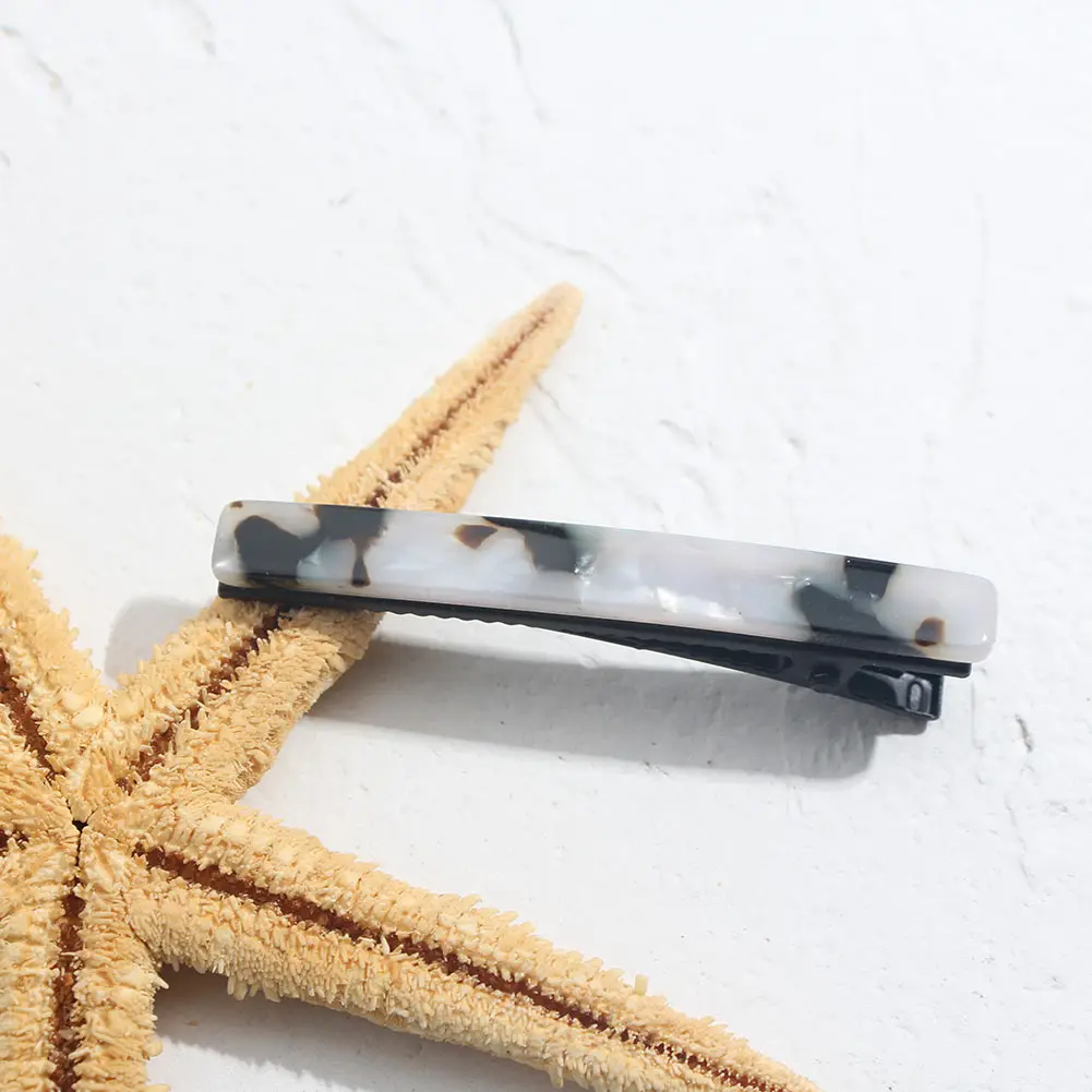Flatfoosie 2019 New Acrylic Hair Clips For Women Girls Rectangle Geometric Vintage Colorful Hairpins Barrettes Accessories | Украшения и