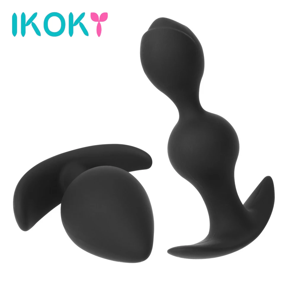 IKOKY анальные бусины для начинающих Анальная пробка интимные игрушки женщин