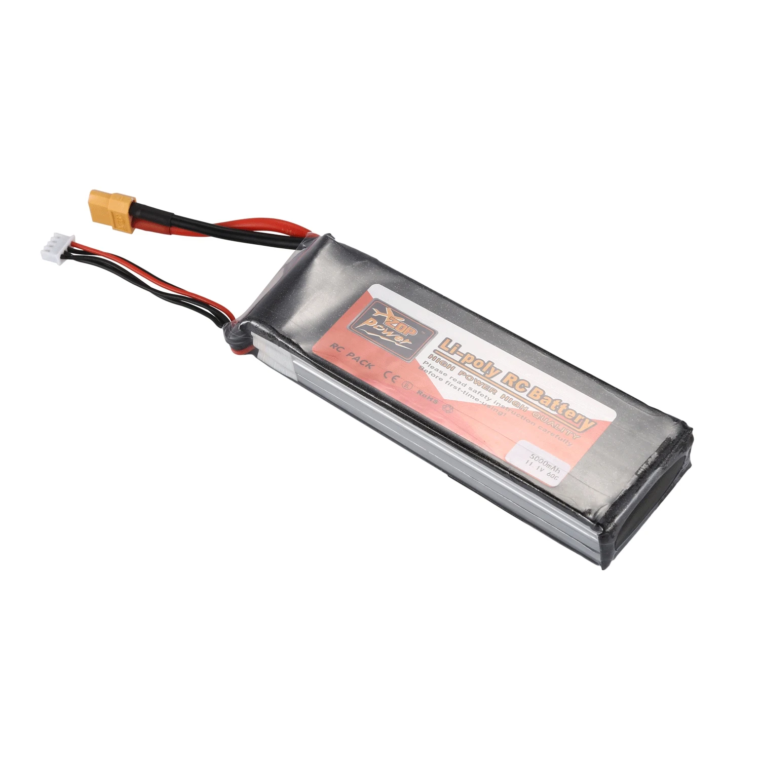 Топ ЗОП мощность 11 1 В 5000 мАч 3S 60C Lipo батарея Xt60 разъем для радиоуправляемого дрона