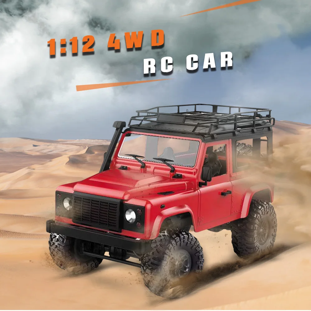 MN 90 1/12 2 4G 4WD RC автомобили передний светодиодный свет корпуса багажник на крышу