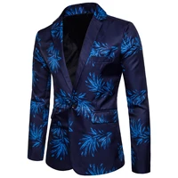 2019 words mens suit fashion european and american wind flower digital print suits mens dress blazer