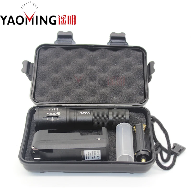 YAOMING Focus Регулируемый T6 светодиодные фонари использовать перезаряжаемый
