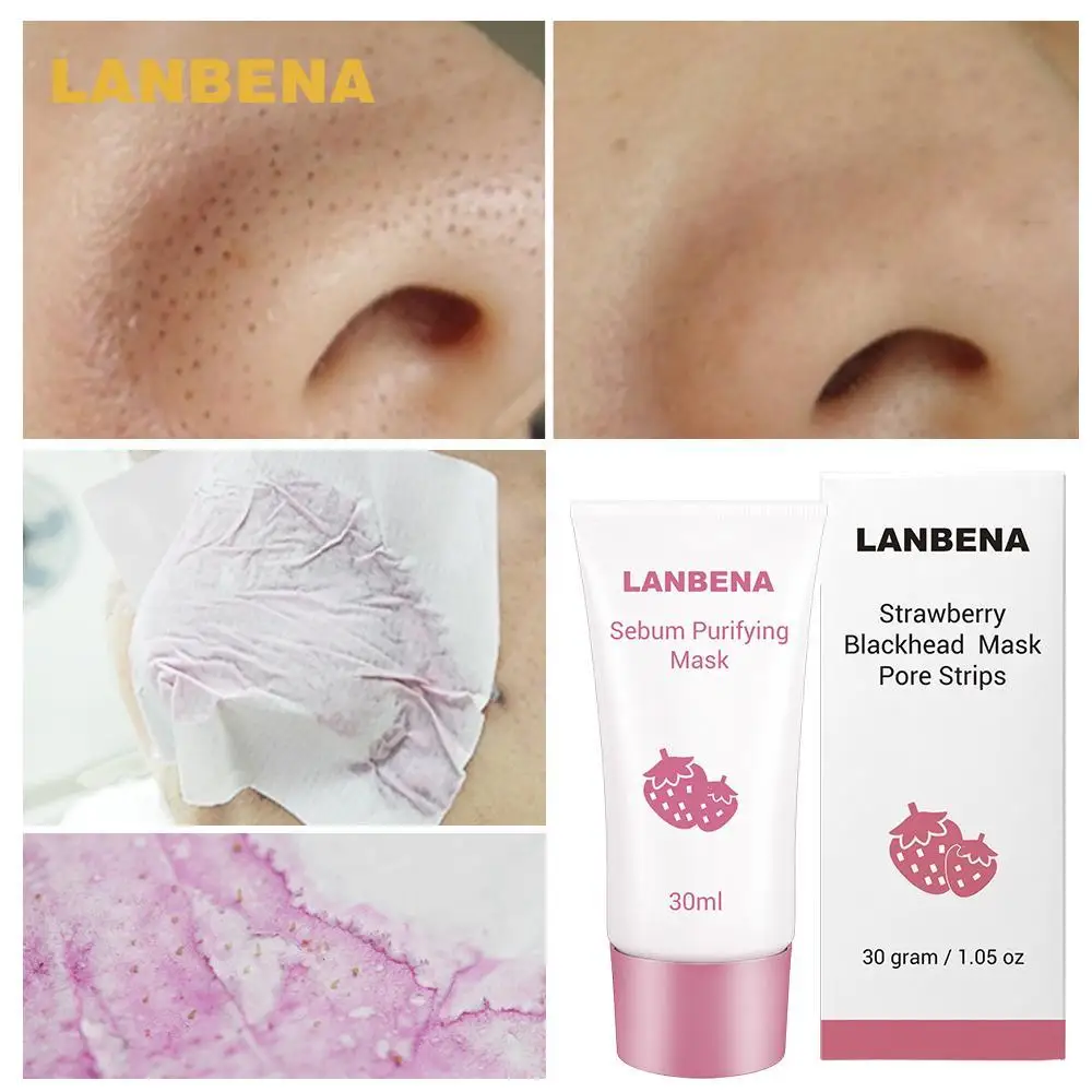 Унисекс 30 мл пор Белый Очищающий маска blackhead полоски натуральный нос удалить