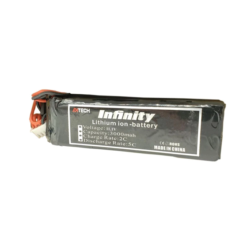 4 шт. AHTECH li-ion 3S 11 1 V 3000mAh 5C батарея для Frsky Taranis X9D радиопередатчик | Игрушки и хобби