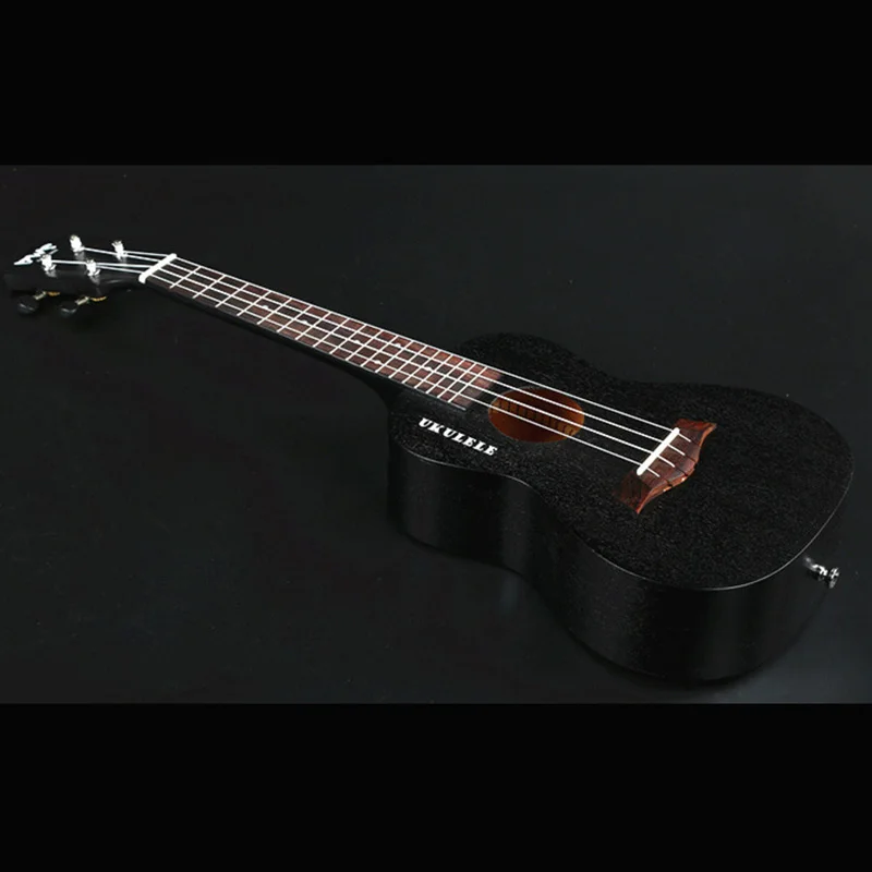 BMDT BWS EST & 1988 23 дюйма сопрано укулеле черная Гавайская мини гитара подставка из