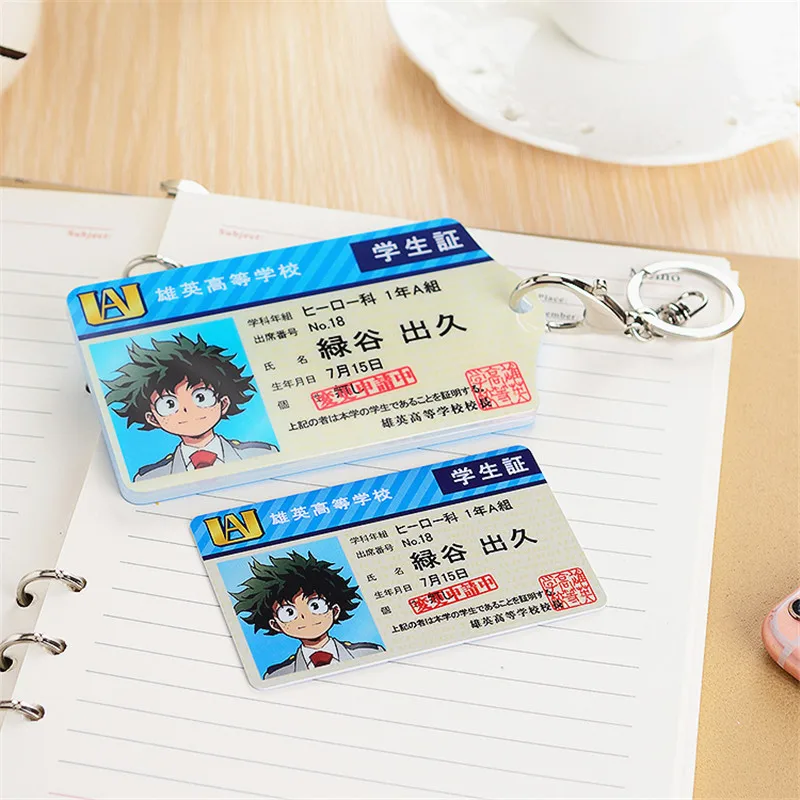 2 шт./набор акриловая игрушка My Hero academic card sleeve аниме Izuku Bakugou Todoroki Студенческая