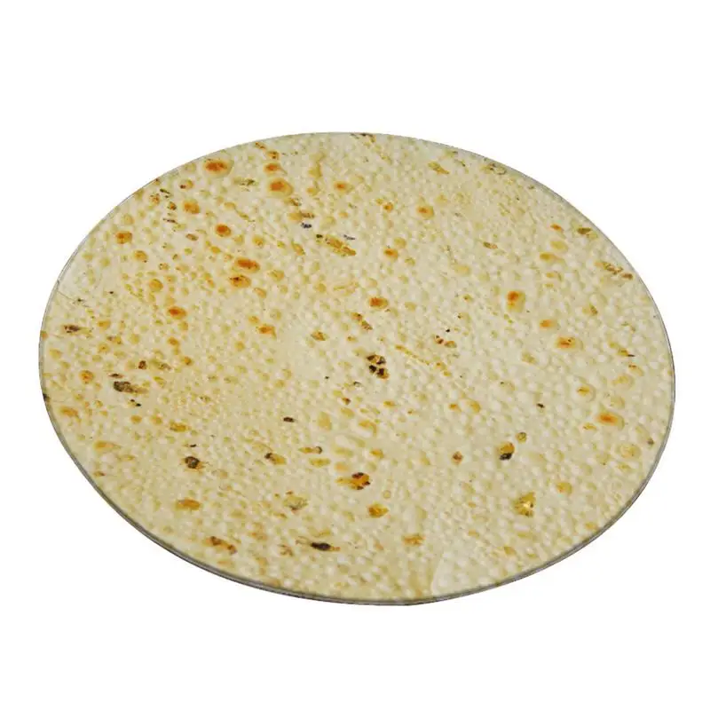 Черное отверстие Tortilla одеяло с буквенным принтом круглый Burrito удобный ковер для
