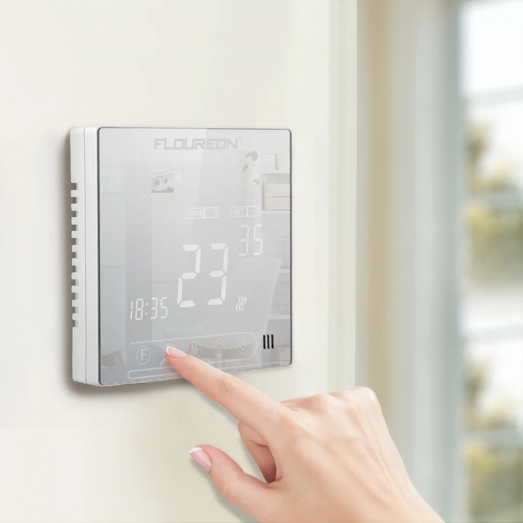 Цифровой программируемый Электрический нагревательный термостат зеркальный