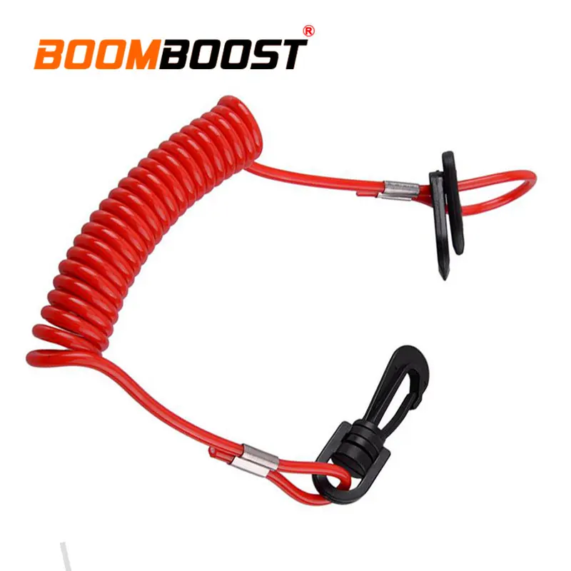 

1PC Motor Lanyard Kill Boat Red Stop Switch Universal Outboard Engine For Yamaha/Honda/Mercury/Johnson/Evinrude Safety Tether