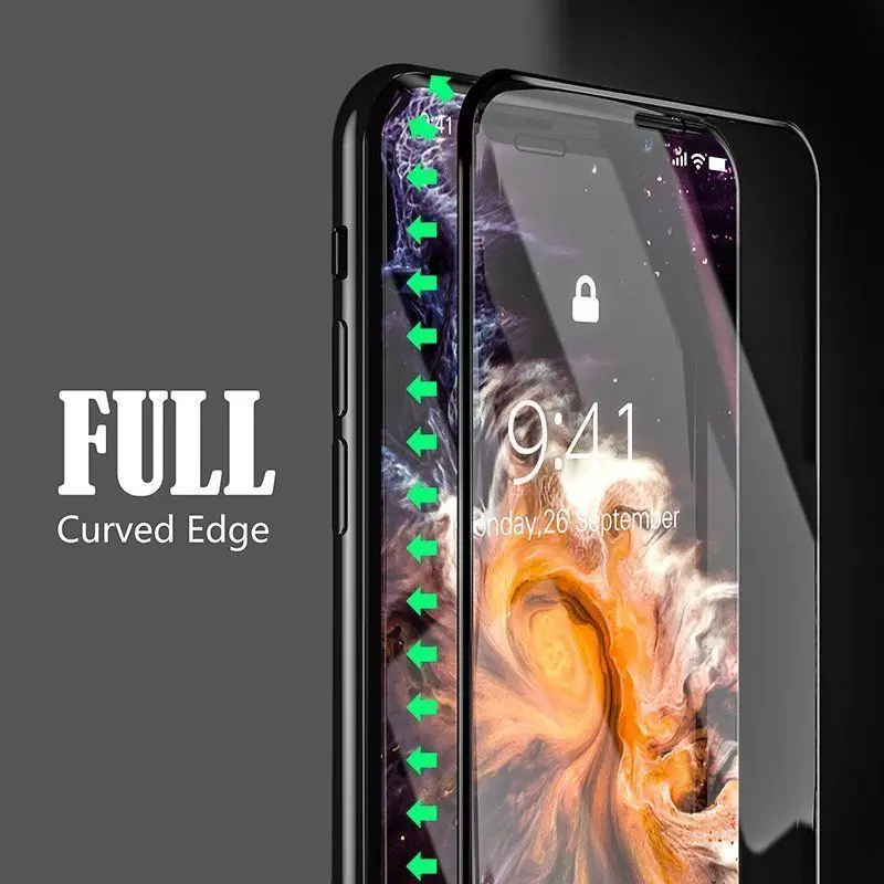 KISSCASE устойчивое к царапинам 5D закаленное стекло для iphone X XS XR MAX HD 9H твердость