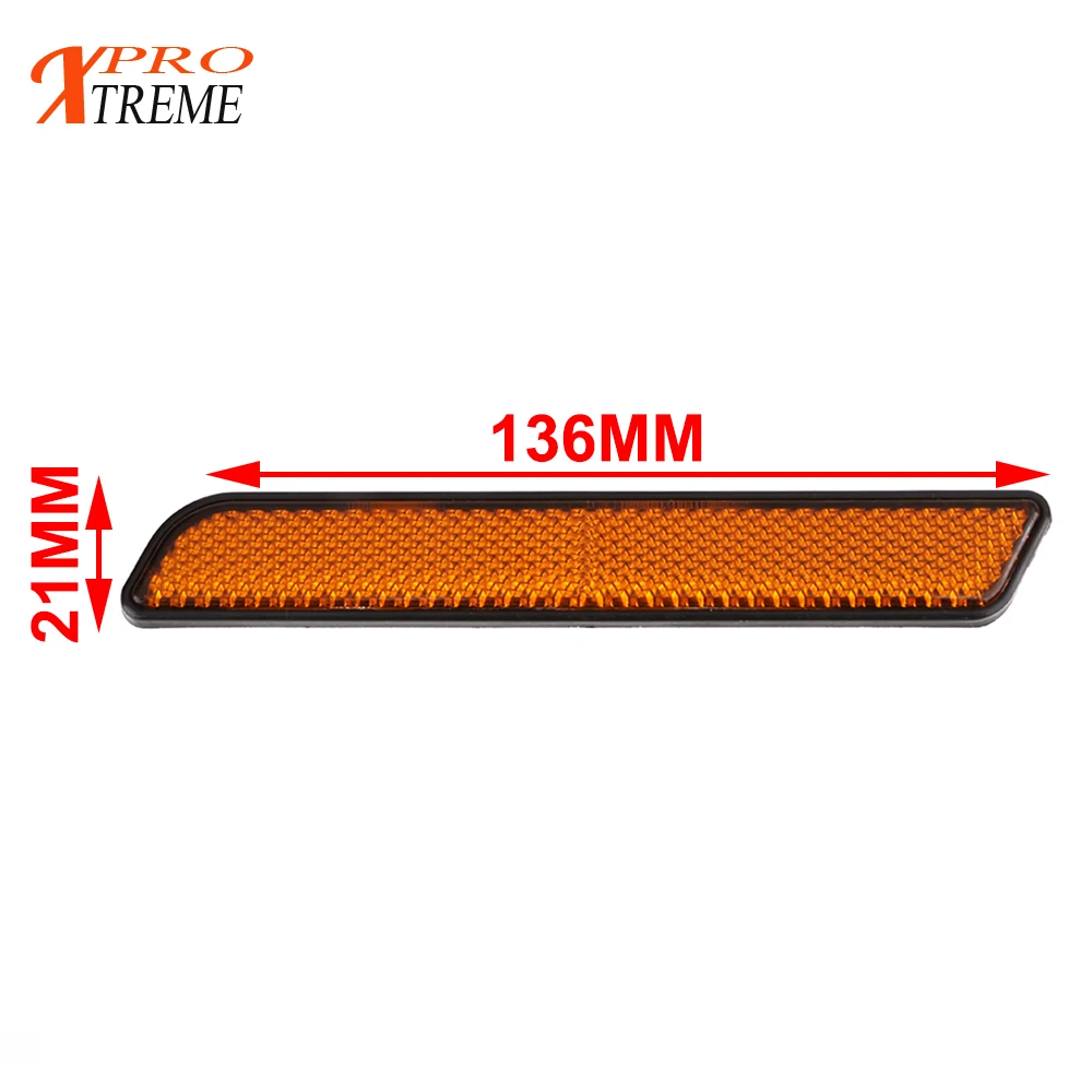 Motorcycle 2 PCS Plastic Front Fork Reflector Lower Legs Slider Safety Warning For Harley lower leg sliders Dyna Super Sportster |