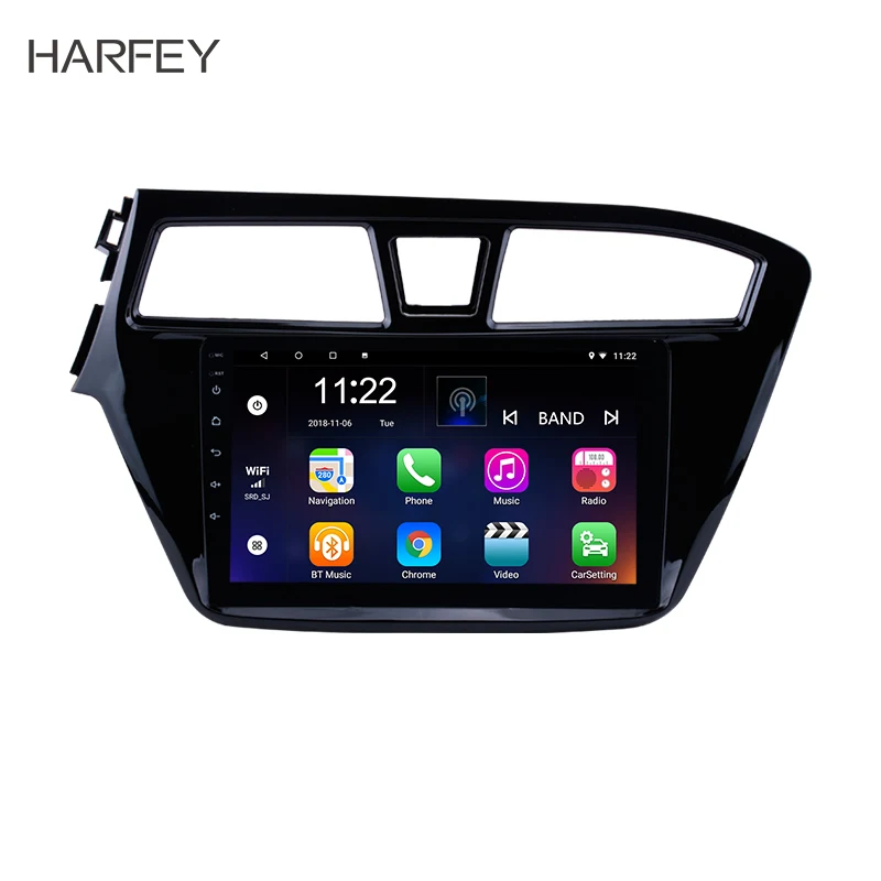 Автомагнитола Harfey Navi 2DIN GPS Android 10 0 9 дюймов стерео для HYUNDAI I20 2015 LHD сенсорный экран