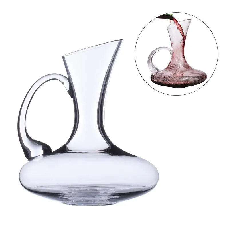 Плоская база красного вина Графин ручной работы кристалл Pourer Премиум воды Carafe