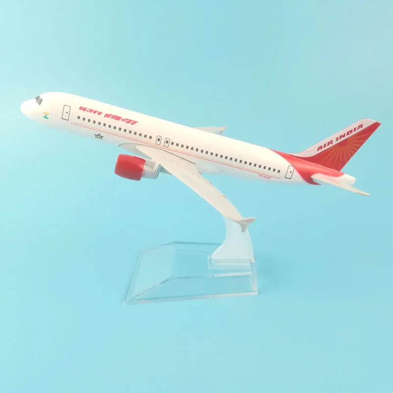 Модель самолета 16 см модель из Индии аэробус A320 под давлением металлические