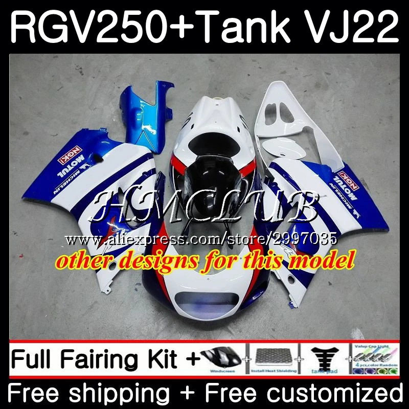 + Бак для SUZUKI RGV250 1990 1991 1992 1993 1994 1995 1996 42HC.0 RGV 250 VJ22 RGV-250 90 91 92 94 95 96 обтекатель Lucky Strike |