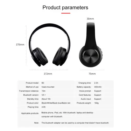 Bluetooth 4 1 беспроводные стерео наушники Складная гарнитура супер бас