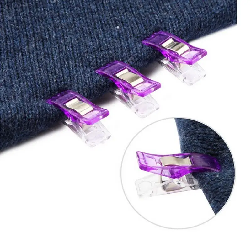 100 шт цветные скрепки для шитья Стёганое одеяло пластиковые зажимы лоскутного