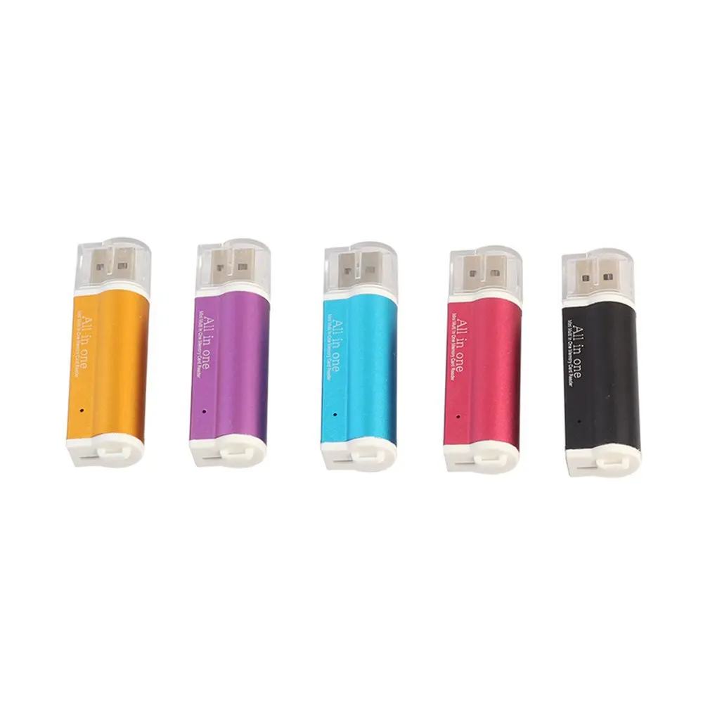 Портативный USB 2 0 все в 1 мульти устройство чтения карт памяти TF MMC SDHC M2 Memory Stick MS Duo