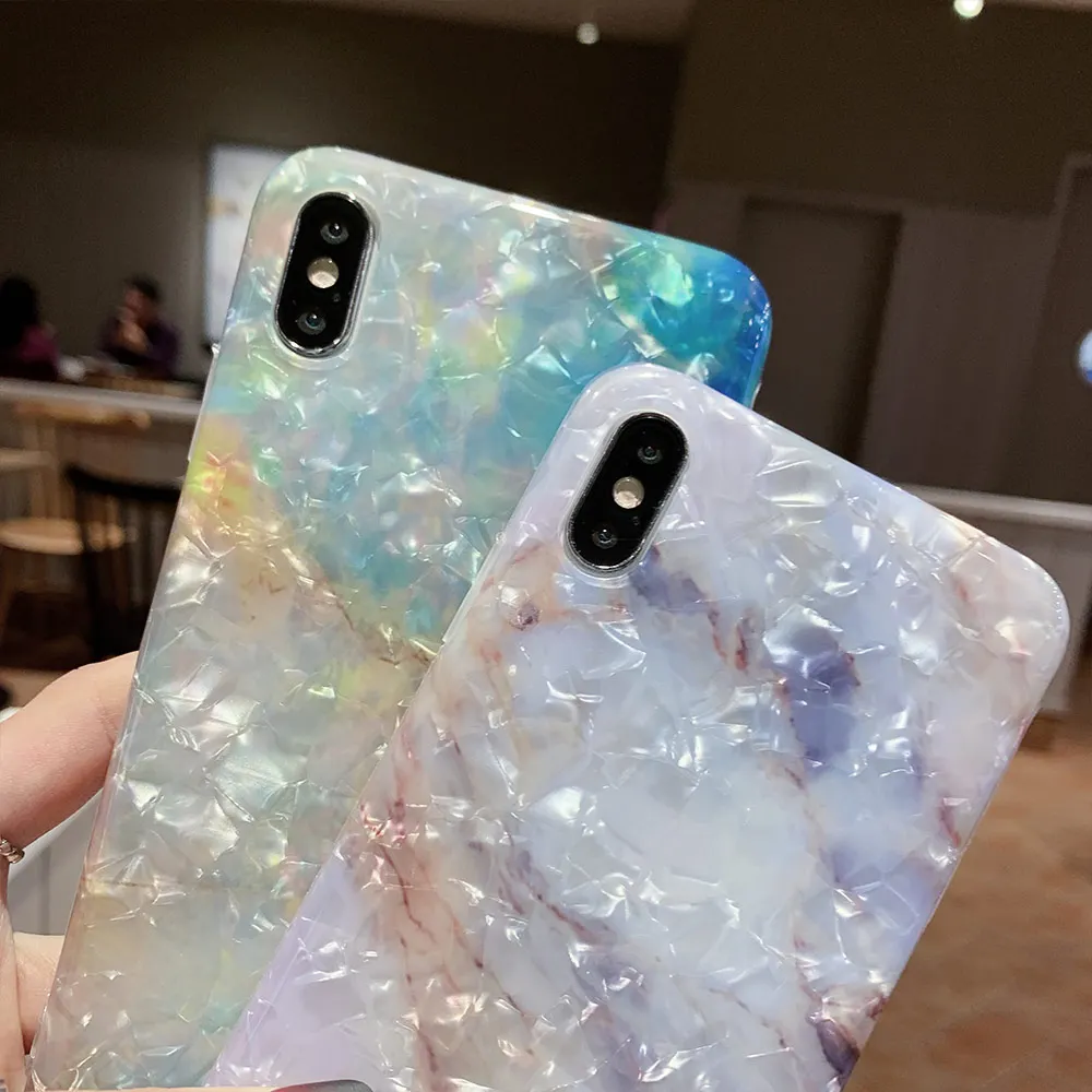 Мягкий чехол KISSCASE IMD Conch для Huawei P20 P30 Mate 20 10 Pro Bling Marble телефона P Smart Plus Nova 3i |