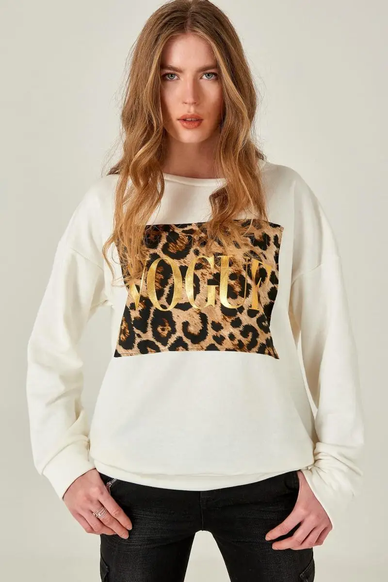 Бутик женский экрю Vogue Garnili Толстовка DM-19K1134 | Женская одежда